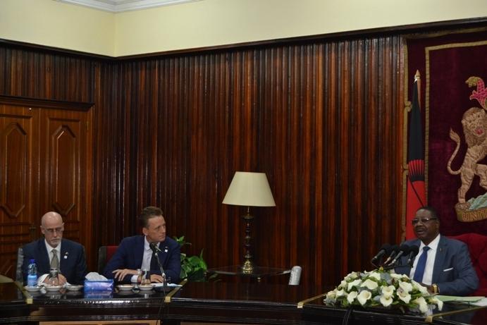 Mutharika Meets MCC CEO