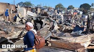 Hundreds of Homes destroyed by fire in Durban