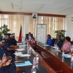 SECURITY AGENCY OFFICIALS BEING ADDRESSED BY HOMELAND SECURITY MINISTER